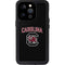 University of South Carolina Athletic Text & Logo iPhone 15 Pro Waterproof Case